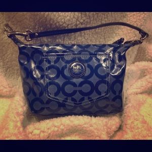 NWOT Signature Coach Handbag with silver hardware